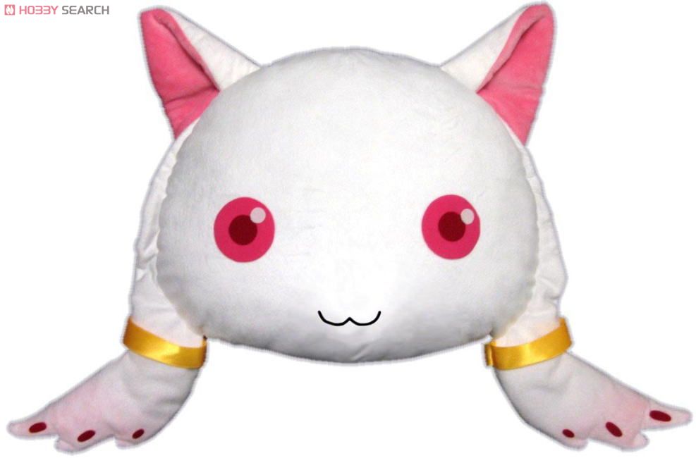 Puella Magi Madoka Magica Kyubey Face Cushion (Anime Toy) 商品画像1