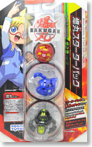 Bakugan Starter Pack Ver.2 (Linehalt Red, Gren Blue, Coredem Black) (Active Toy)
