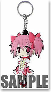 「魔法少女まどか☆マギカ」 ラバーキーホルダー 「鹿目まどか」 (キャラクターグッズ)