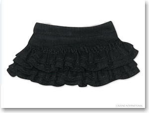 PNXS High Mini Teared Skirt (Black) (Fashion Doll)