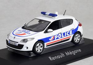 ルノー メガーヌ 2010 フランス国家警察 (ホワイト) (ミニカー)