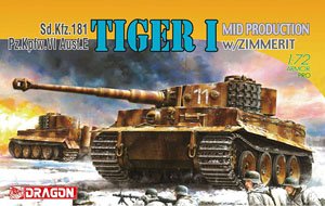Tiger I Mid Production w/Zimmerit (Plastic model)