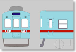 西鉄700形タイプ 更新冷改 4輌車体キット (4両・組み立てキット) (鉄道模型)