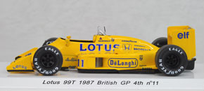 ロータス 99Ｔ 1987年イギリスGP 4位 (No.11) (ミニカー)