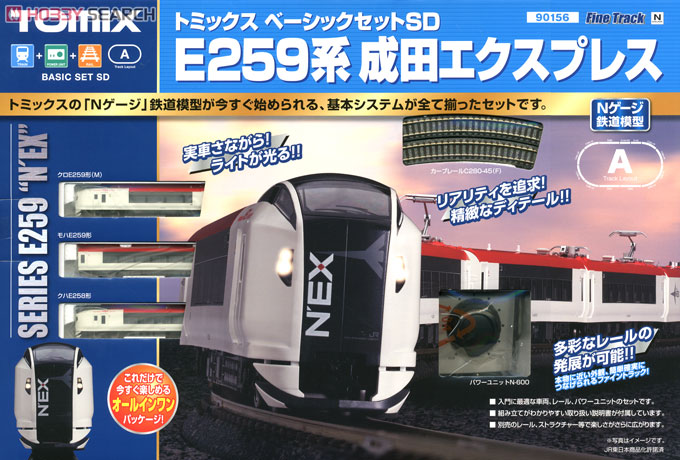 ベーシックセットSD E259系 成田エクスプレス (Fine Track レールパターンA) (鉄道模型) パッケージ1