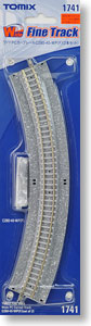 Fine Track Wide PC Curved Track C280-45-WP(F) (Set of 2) (Model Train)