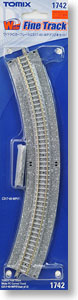 Fine Track Wide PC Curved Track C317-45-WP(F) (Set of 2) (Model Train)