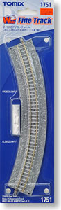 Fine Track Wide PC Approach Track CR(L)280-22.5-WP(F) (Set of 2) (Model Train)