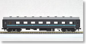 1/80(HO) ORO40 (Narrow End Panel, Steel Roof) (J.N.R. Grape Color No.1/Blue Line) (Completed) (Model Train)