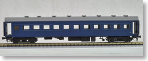 16番(HO) オハ35 (絞折妻・鋼板屋根車) (青15号) (塗装済み完成品) (鉄道模型)