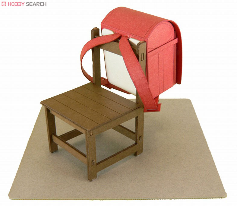 [みにちゅあーと] みにちゅあーとプチ 椅子とランドセル (赤) (組み立てキット) (鉄道模型) 商品画像1