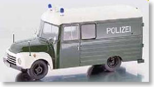 Blitz 1,75t ボックスバン `Polizei` (グリーン/ホワイト) (ミニカー)