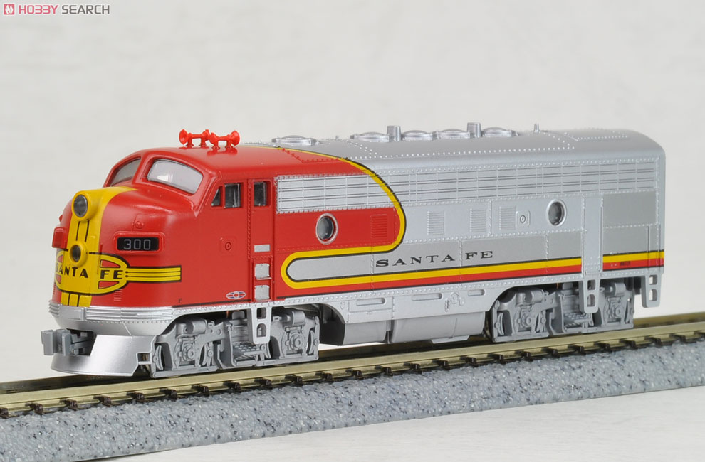 EMD F7A AT&SF Santa Fe (サンタ・フェ) (銀/赤 ウォーボンネット) #300 ★外国形モデル (鉄道模型) 商品画像2