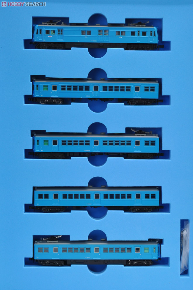 クモユニ81 + クモハ60 スカイブルー 大糸線 (5両セット) (鉄道模型) 商品画像1