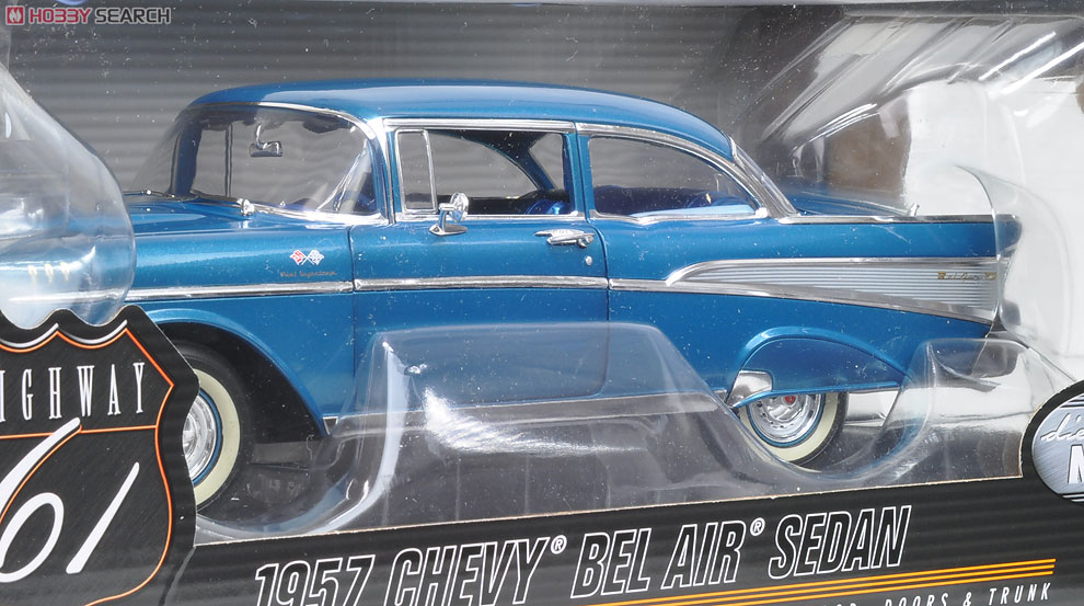 1957 Chevy Bel Air (ハーバーブルー) (ミニカー) 商品画像3