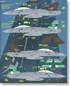 [1/48] F/A-18F ホーネット VX-9 アメリカ海軍 100周年記念塗装 デカール (プラモデル)