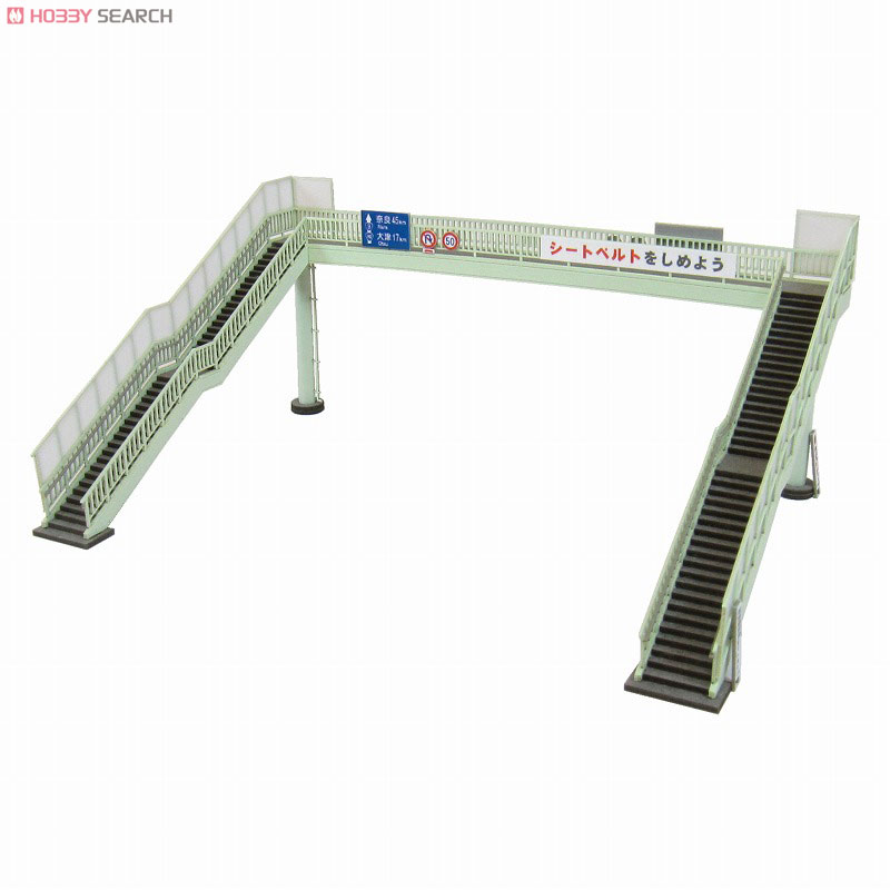 [みにちゅあーと] なつかしのジオラマシリーズ 歩道橋 A (組み立てキット) (鉄道模型) 商品画像1