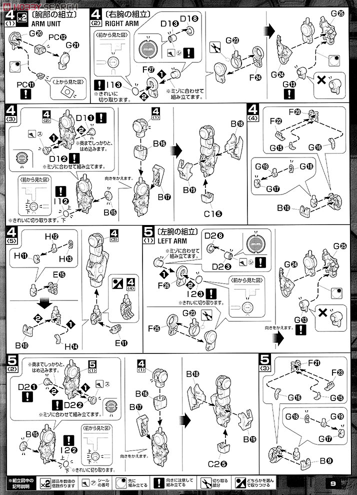 GN-0000/7S ダブルオーガンダム セブンソード/G (MG) (ガンプラ) 設計図3