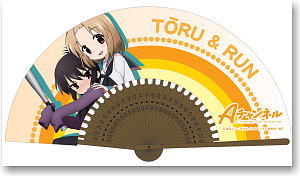 A Channel Folding Fan Toru & Run (Anime Toy)