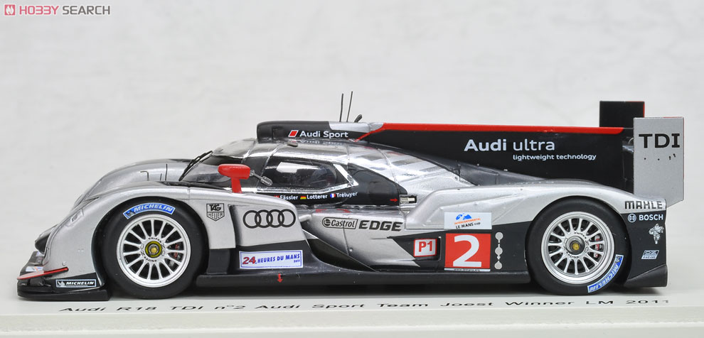 Audi R18 TDI No.2 Winner LM 2011 Audi Sport Team Joest M.Fassler - A.Lotterer - B.Treluyer (ミニカー) 商品画像1