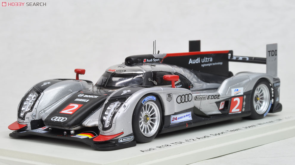 Audi R18 TDI No.2 Winner LM 2011 Audi Sport Team Joest M.Fassler - A.Lotterer - B.Treluyer (ミニカー) 商品画像2