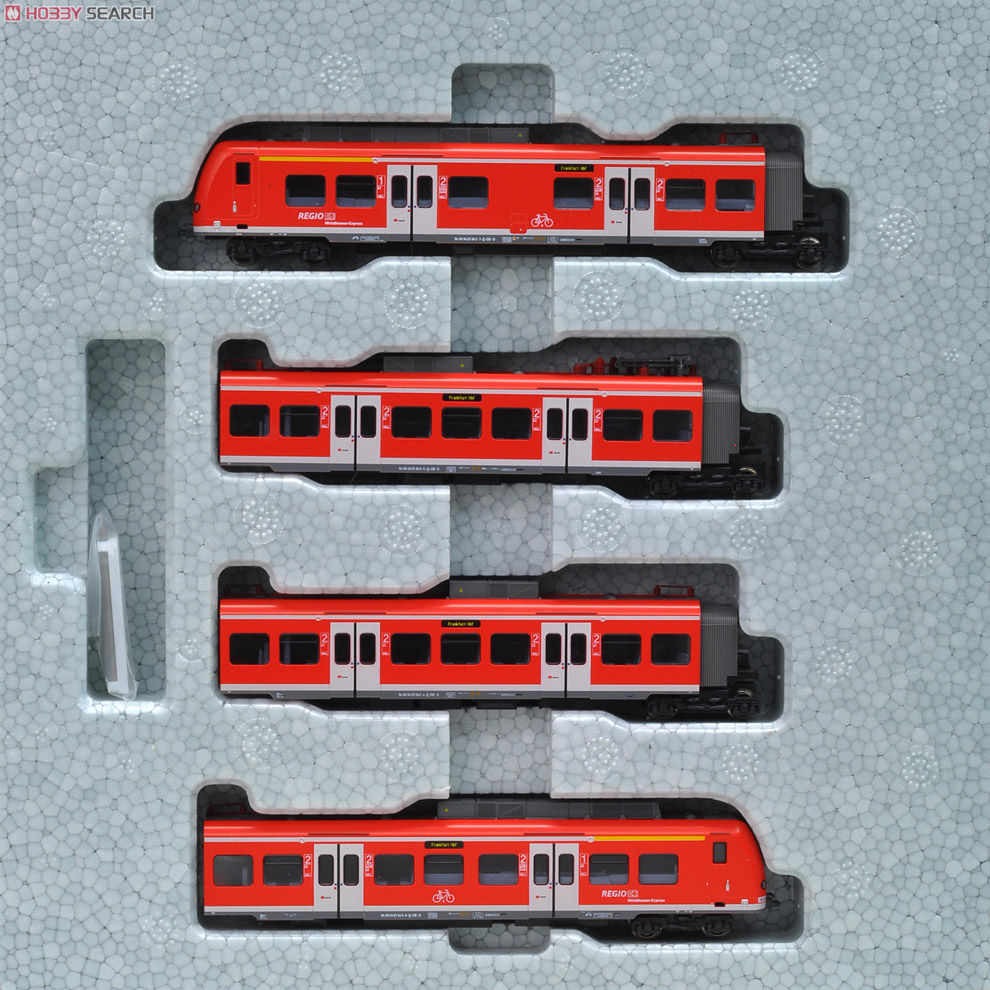 ET425 DB Regio Hessen `Mittelhessen Express` (Red/White Door/White Line) (4-Car Set) (Model Train) Item picture1