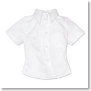 50cm 半袖Yシャツ (ホワイト) (ドール)