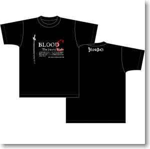 Blood-C T-Shirts Samurai Sword Black L (Anime Toy)