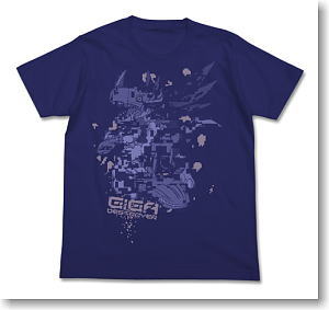 デジモンアドベンチャー メタルグレイモンTシャツ NIGHT BLUE M (キャラクターグッズ)