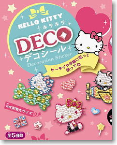 Sanrio Character Hello Kitty Kirakira Decoration Sticker 10 pieces (Shokugan)