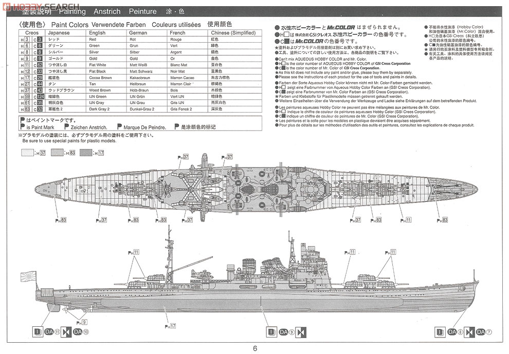 日本海軍重巡洋艦 高雄1942 リテイク (プラモデル) 塗装3