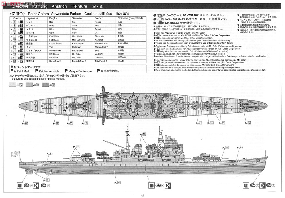日本海軍 重巡洋艦 鳥海 1942 リテイク (プラモデル) 塗装3