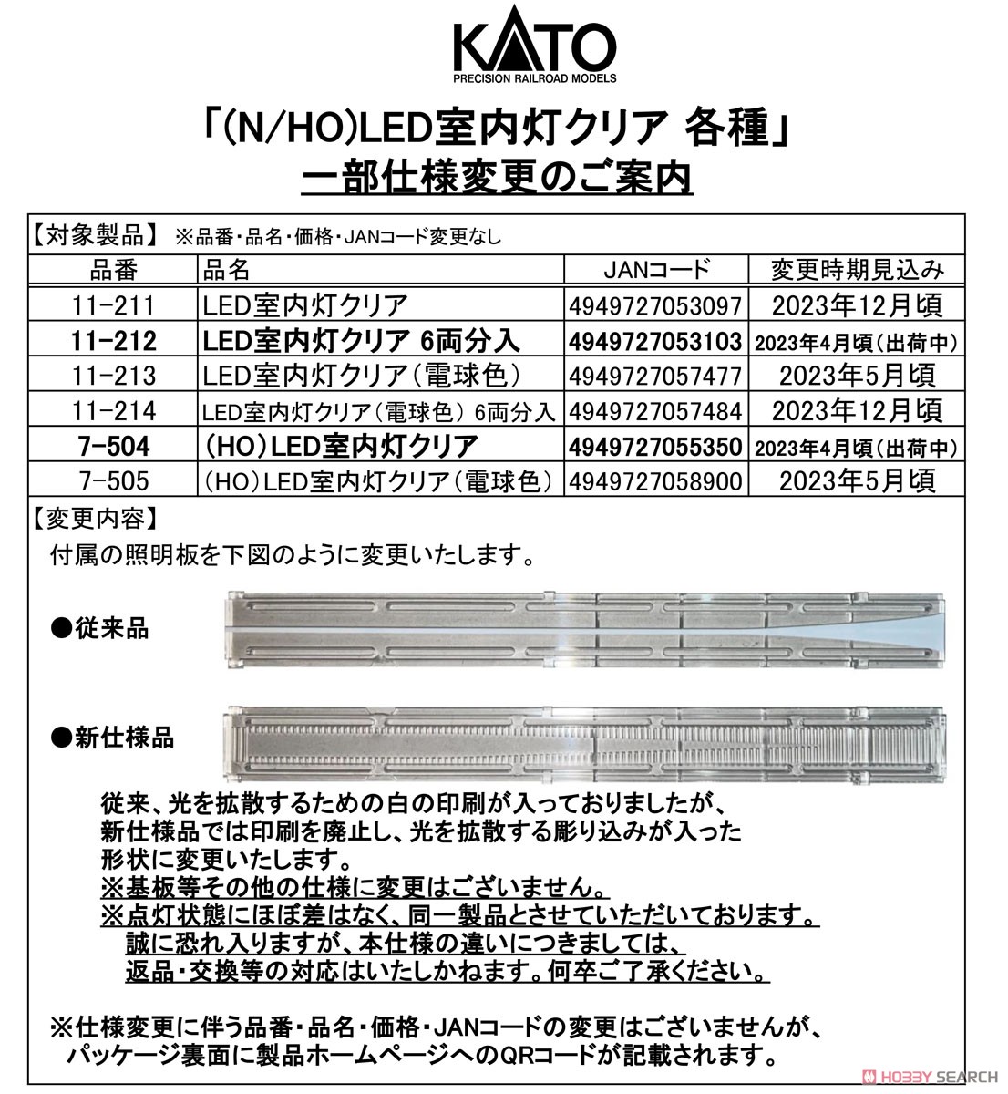 LED室内灯クリア (DCCデコーダ対応) (1両分) (鉄道模型) その他の画像1