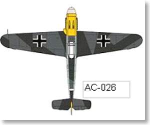 独空軍 メッサーシュミット Me 109F型 (ダークグリーン/グレー 2色迷彩) (完成品飛行機)