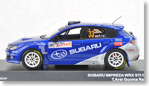 SUBARU IMPREZA WRX STI  Gr.N 群馬ラリーフェスタ 2009 新井敏弘 （ブルー) (ミニカー)