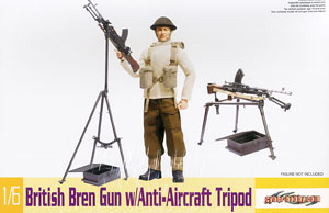 WW.II イギリス軍 ブレン軽機関銃 w/対空三脚架 (プラモデル)
