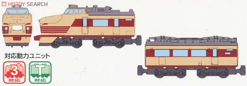 Bトレインショーティー 国鉄 485系 特急電車 ボンネットタイプ (基本・2両セット) (鉄道模型) その他の画像1