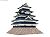 [みにちゅあーと] 名城シリーズ 国宝 松本城 (組み立てキット) (鉄道模型) 商品画像1