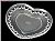 ミニチュア食器 (透明なハートの小皿/70mm) (素材) 商品画像1