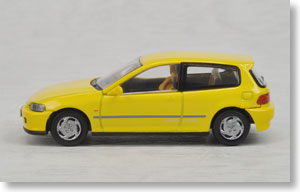 TLV-N48c Honda Civic SiR-II (Yellow) (Diecast Car)