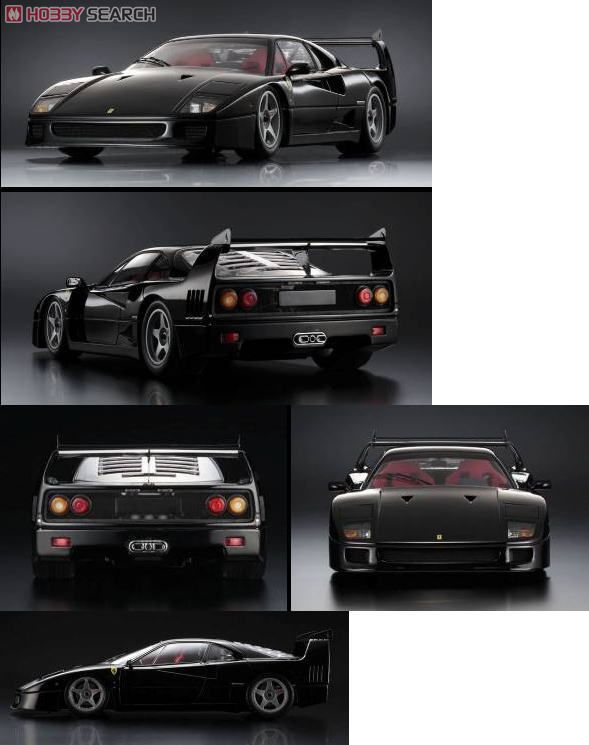 フェラーリ F40 ライトウェイト LMウイング (ブラック) (ミニカー) 商品画像1