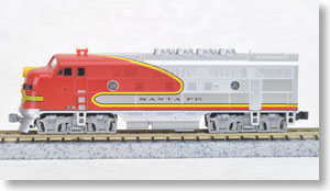 EMD F3A AT&SF #19C (Aユニット/銀/赤/No.19C) ★外国形モデル (鉄道模型)