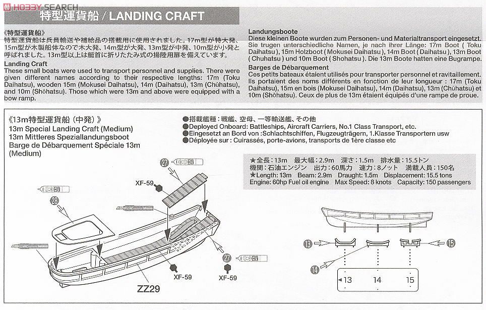 日本艦 艦載艇セット (プラモデル) 設計図7