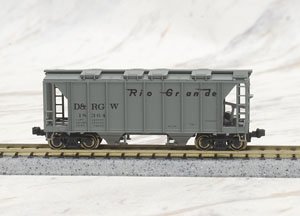 カバードホッパー 閉口 D&RGW (AC & F 70t Closed Side Covered Hopper) (No.18364/18368) (グレー・暗) (2両セット) ★外国形モデル