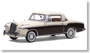 1958年 メルセデス ベンツ 220SE クーペ (アイボリ/レッド) (ミニカー)