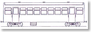 (HOe) Shizuoka Railway Sun-en Line Passenger Car Type HA112 (HA108) Coach (Unassembled Kit) (Model Train)