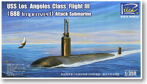 米・ロサンゼルス級攻撃型原潜ＩＩI-688改良型 (プラモデル)