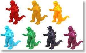 M-Pop Rainbow Series 12 Godzilla 1971 (7 pieces) (Completed)