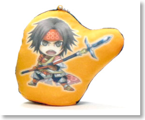 Mini Chara Samurai Warriors Cushion Mascot Sanada Yukimura (Anime Toy)