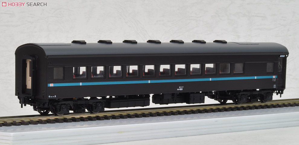1/80(HO) Passenger Car Type SURO60 Coach (J.N.R. Grape Color #1) (Additional Coach for Limited Express `Tubame`) (Model Train) Item picture3